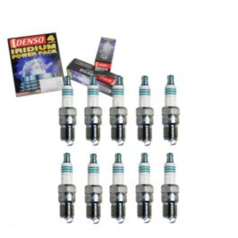 10 pc DENSO Iridium Power Spark Plugs for 1999-2009 Ford E-350 Super Duty 6.8L V10