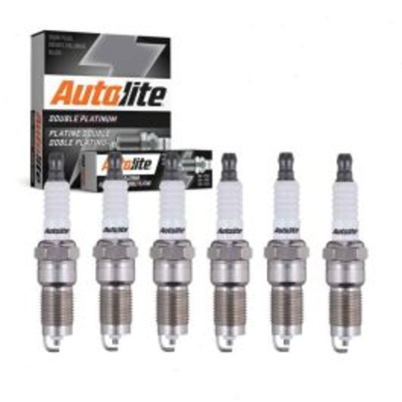 6 pc Autolite Double Platinum Spark Plug for 1998-2002 Ford E-150 Econoline