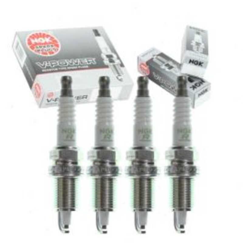 4 pc NGK V-Power Spark Plugs for 1999-2002 Dodge Dakota 2.5L L4