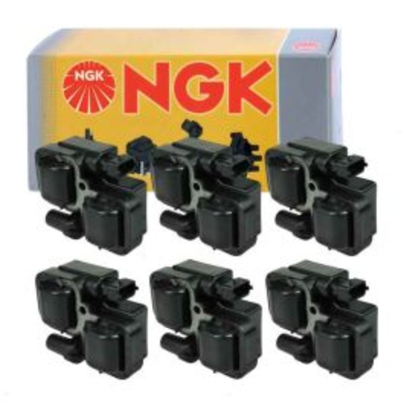 6 pc NGK Ignition Coils for 2001-2005 Mercedes-Benz C240 2.6L V6