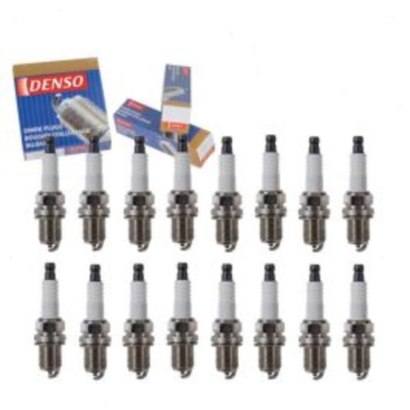 16 pc DENSO Standard Spark Plugs for 2000-2002 Mercedes-Benz CL500 5.0L V8