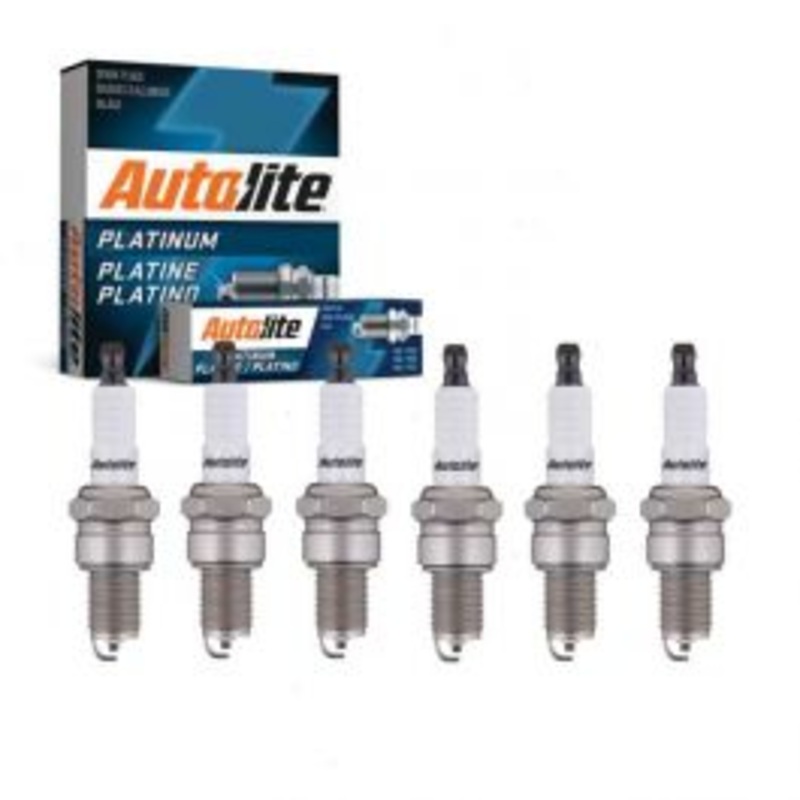 6 pc Autolite Platinum Spark Plug for 1966 GMC PB25 Series 4.1L L6