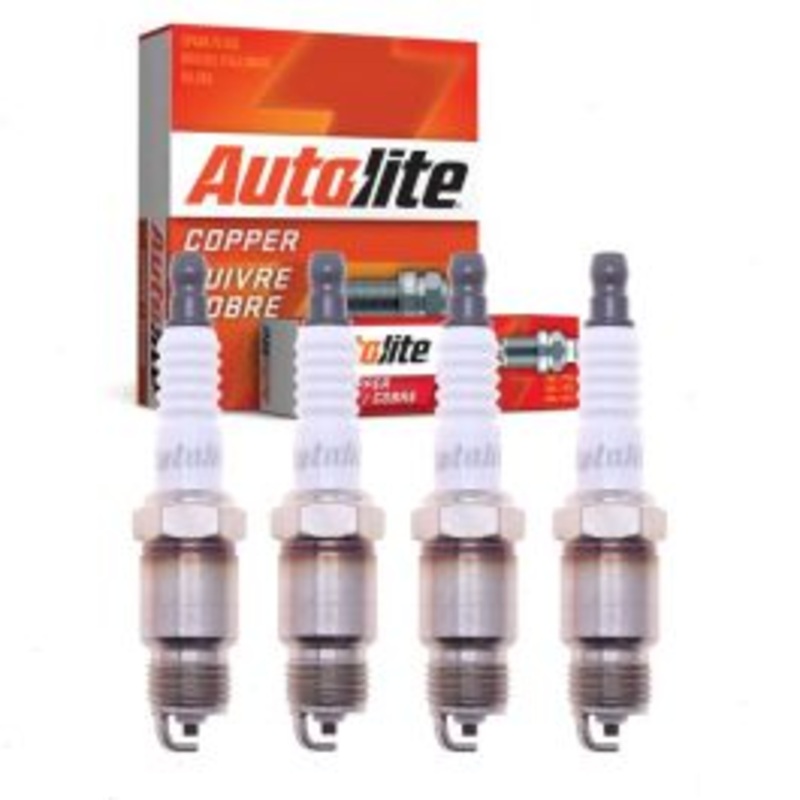 4 pc Autolite Copper Core Spark Plugs for 1976-1977 Pontiac Sunbird 2.3L L4