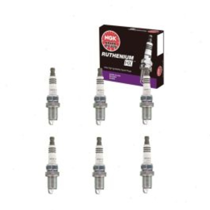 6 pc NGK Ruthenium HX Spark Plugs for 2006-2008 Audi A4 3.2L V6