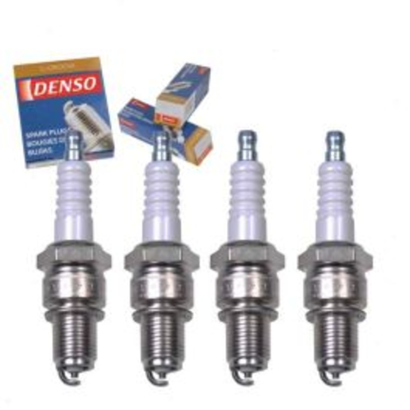 4 pc DENSO Standard U-Groove Spark Plugs for 1969-1974 Fiat 124 1.4L 1.6L L4