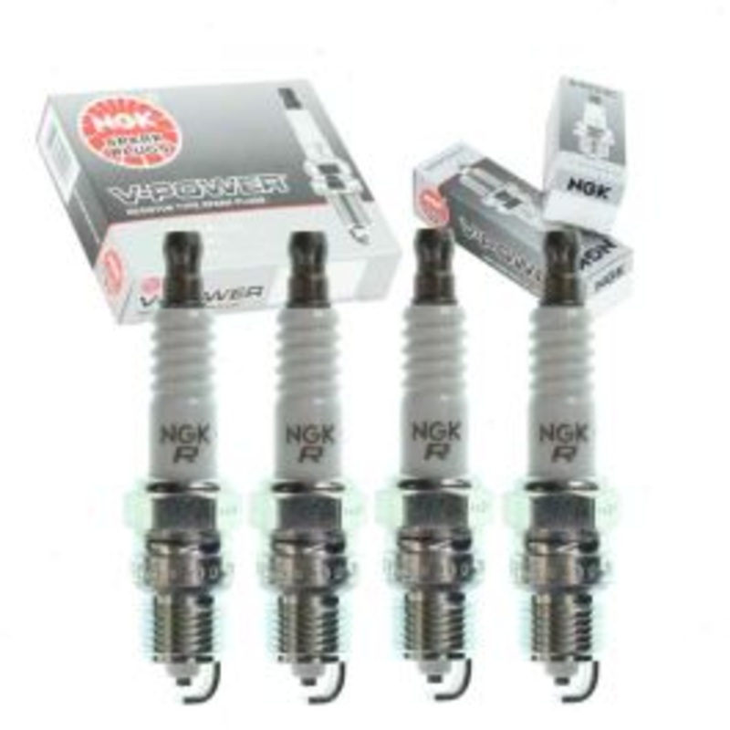 4 pc NGK V-Power Spark Plugs for 1985-1991 Pontiac Grand Am 2.5L L4