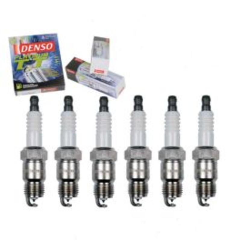 6 pc DENSO Platinum TT Spark Plugs for 1975-1980 Dodge B300 3.7L L6