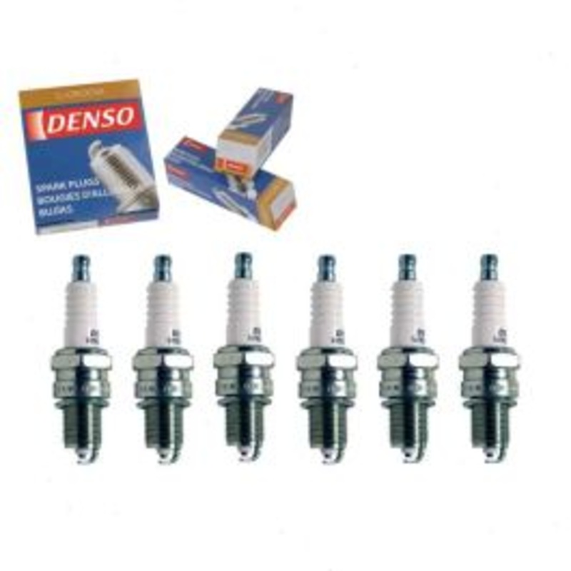 6 pc DENSO Standard U-Groove Spark Plugs for 1968-1969 GMC C25 C2500 Suburban 4.1L L6