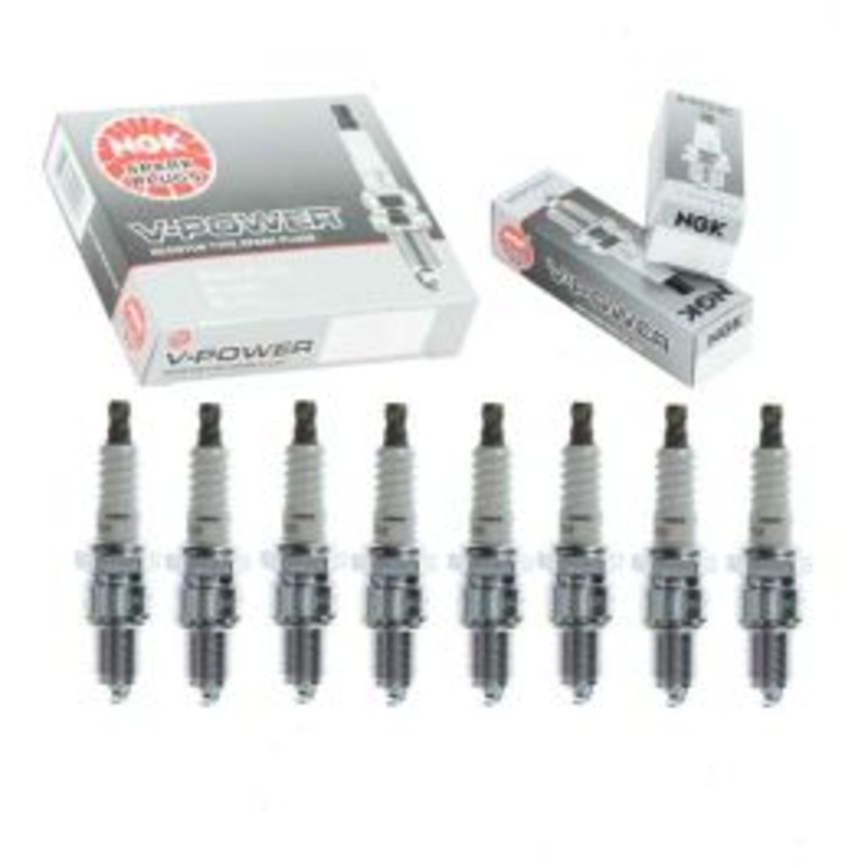 8 pc NGK V-Power Spark Plugs for 1968-1974 Dodge W300 Pickup 5.2L 5.9L V8
