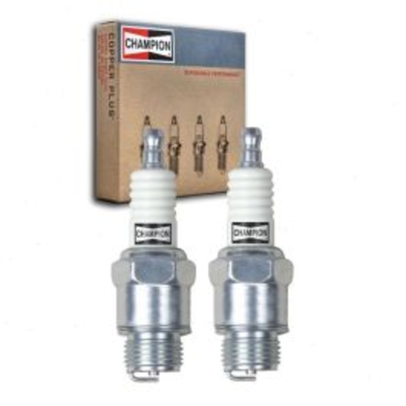 2 pc Champion Industrial Spark Plugs for 1906 Oldsmobile Model L