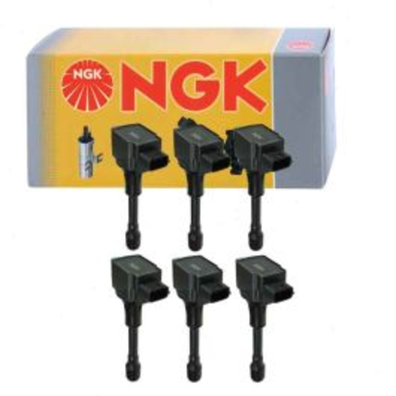 6 pc NGK Ignition Coils for 2015-2019 Infiniti Q70L 5.6L V8