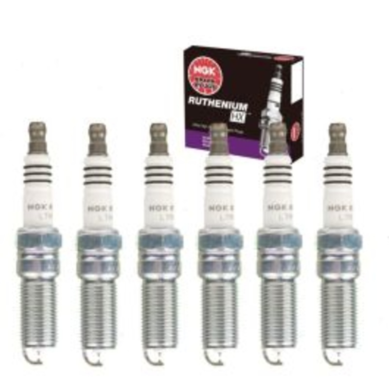 6 pc NGK Ruthenium HX Spark Plugs for 2004-2007 Buick Rainier 4.2L L6