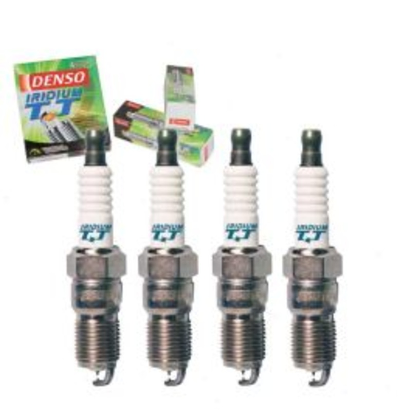 4 pc DENSO Iridium TT Spark Plugs for 1985-2002 Ford Escort 1.9L 2.0L L4