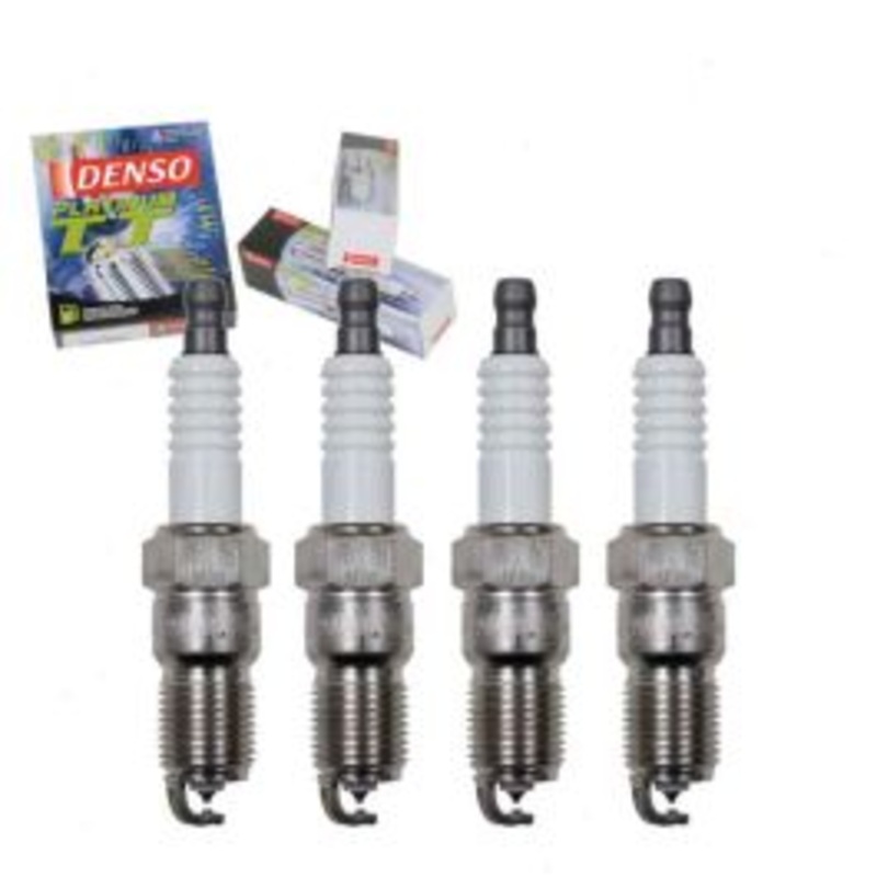 4 pc DENSO Platinum TT Spark Plugs for 1985-2002 Ford Escort 1.9L 2.0L L4