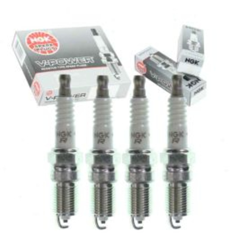 4 pc NGK V-Power Spark Plugs for 1989-1994 Mercury Topaz 2.3L L4