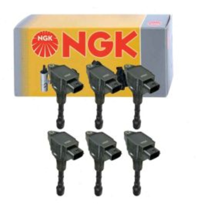 6 pc NGK Ignition Coils for 2015 Infiniti Q40 3.7L V6