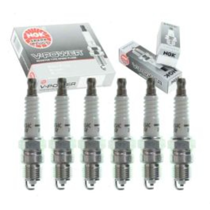 6 pc NGK V-Power Spark Plugs for 1987 Chevrolet V10 4.3L V6