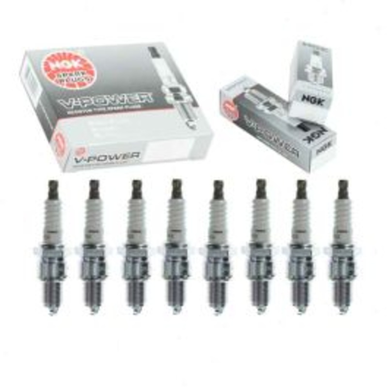 8 pc NGK V-Power Spark Plugs for 1966-1978 Dodge Charger 4.5L 5.2L 5.6L 5.9L 7.0L 7.2L V8