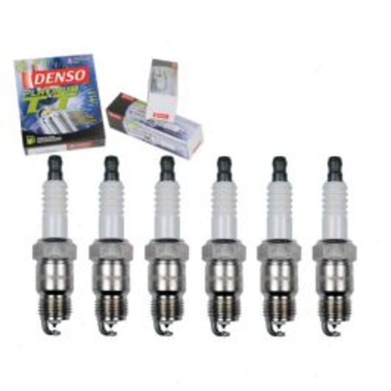 6 pc DENSO Platinum TT Spark Plugs for 1975-1979 Dodge CB300 3.7L L6