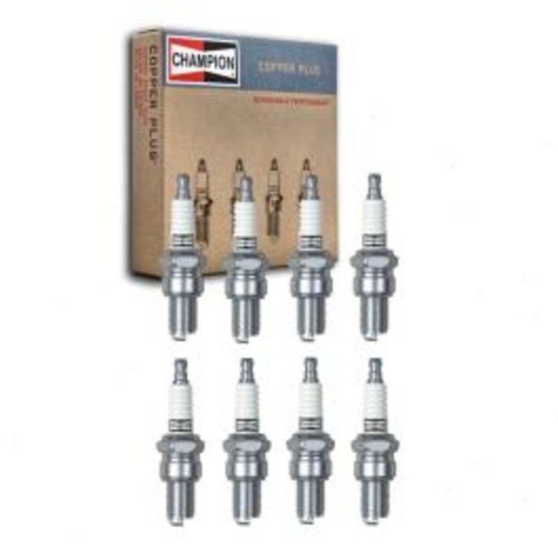 8 pc Champion Copper Plus Spark Plugs for 1966 Fargo W100 Pickup 5.2L V8