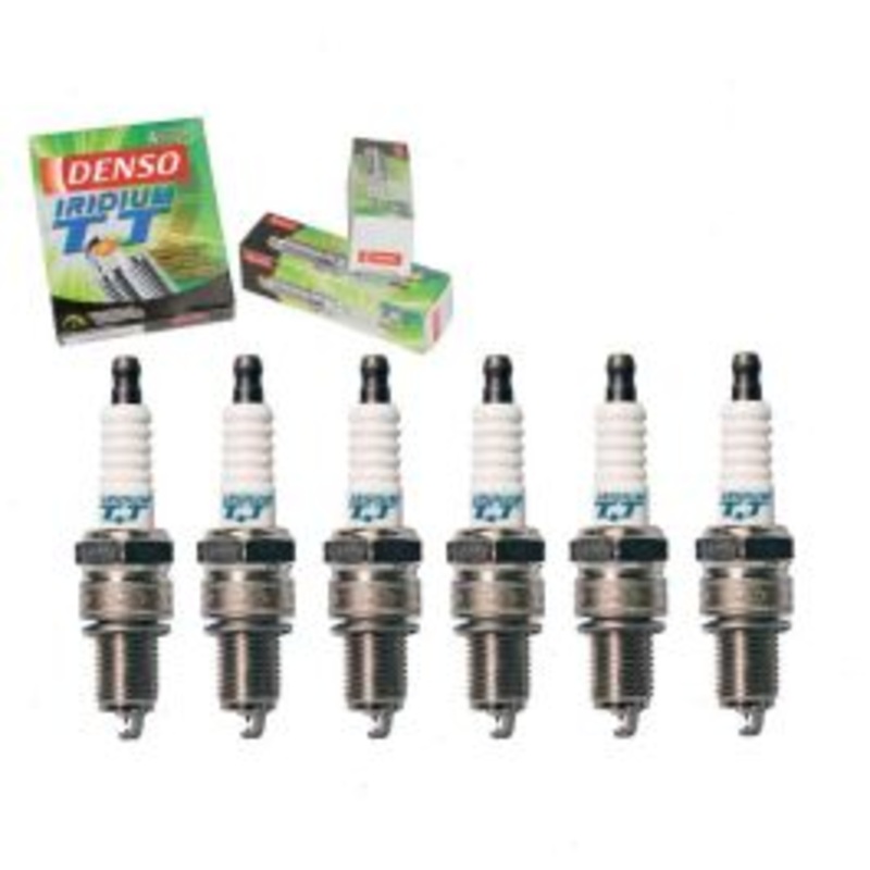 6 pc DENSO Iridium TT Spark Plugs for 1968-1969 Chevrolet K10 Suburban 4.1L L6