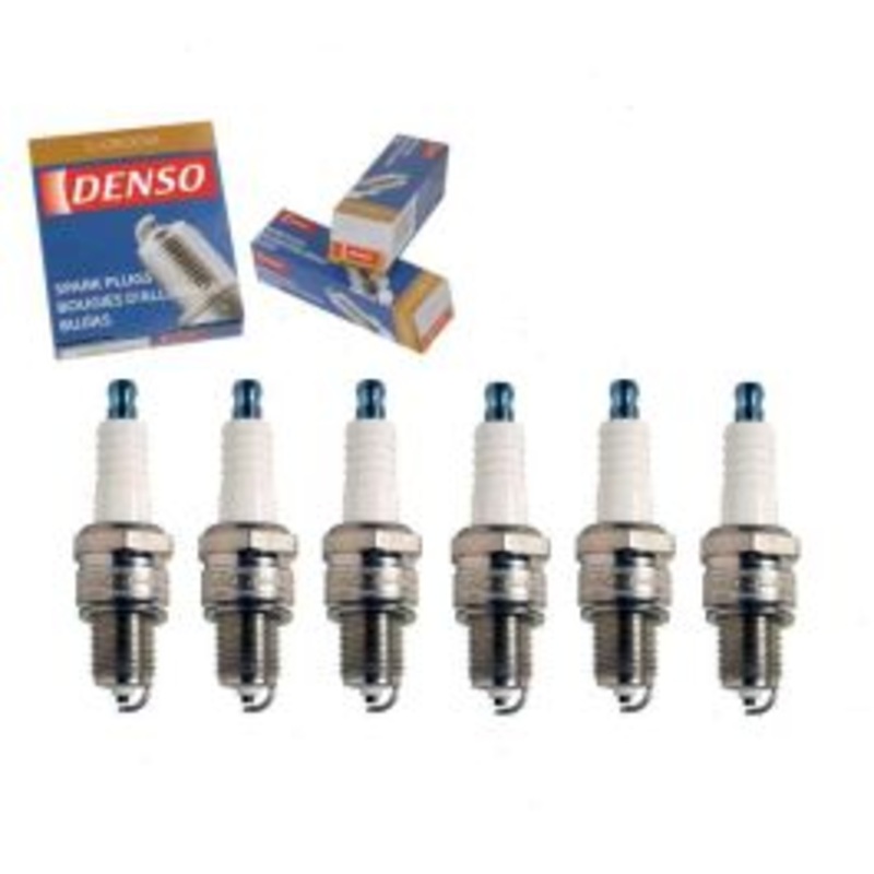 6 pc DENSO Standard U-Groove Spark Plugs for 1987-1989 Alfa Romeo Milano 2.5L 3.0L V6