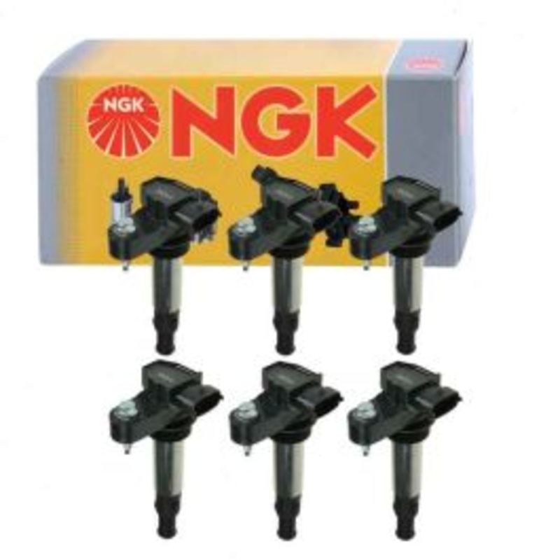 6 pc NGK Ignition Coils for 2009 GMC Acadia 3.6L V6