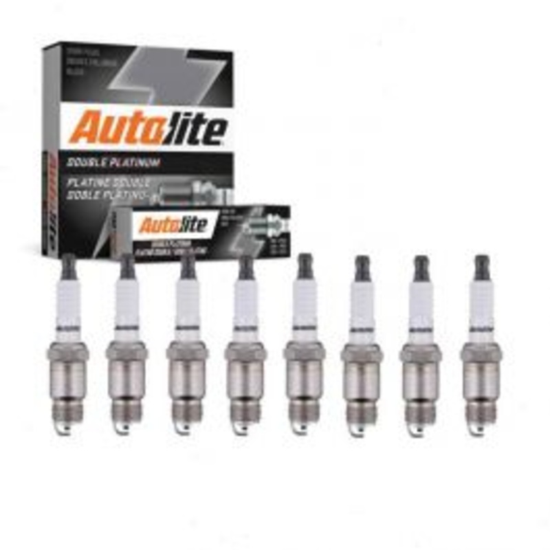8 pc Autolite Double Platinum Spark Plug for 1970 Jeep J-4500 5.7L V8