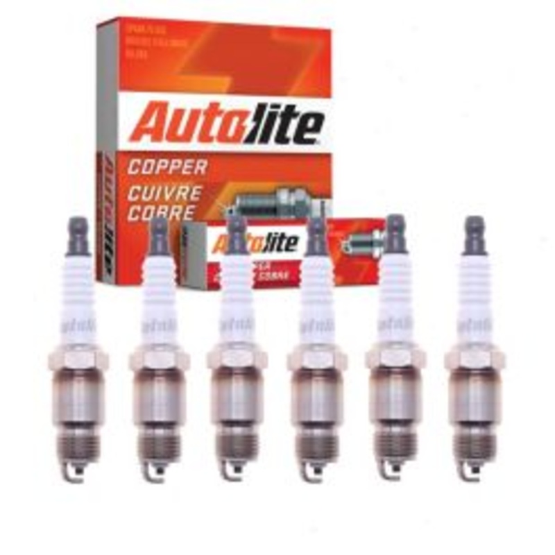 6 pc Autolite Copper Core Spark Plugs for 1970-1974 Chevrolet C10 Suburban 4.8L L6