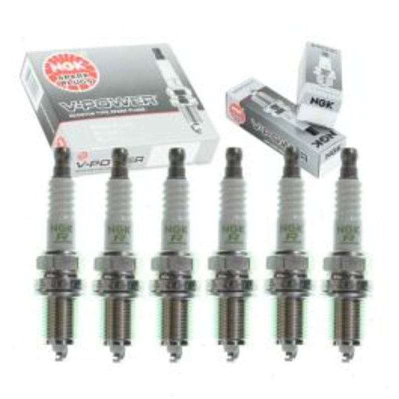 6 pc NGK V-Power Spark Plugs for 1993-1997 Toyota Land Cruiser 4.5L L6
