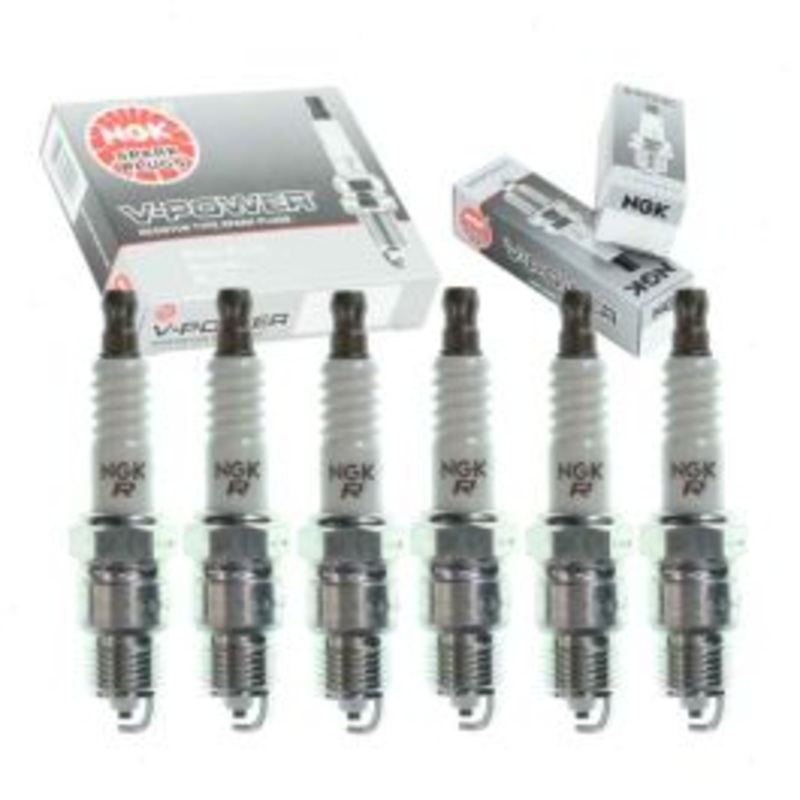 6 pc NGK V-Power Spark Plugs for 1971 Chevrolet Biscayne 4.1L L6