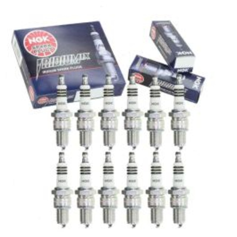 12 pc NGK Iridium IX Spark Plugs for 1968-1970 Ferrari 365 GT 4.4L V12