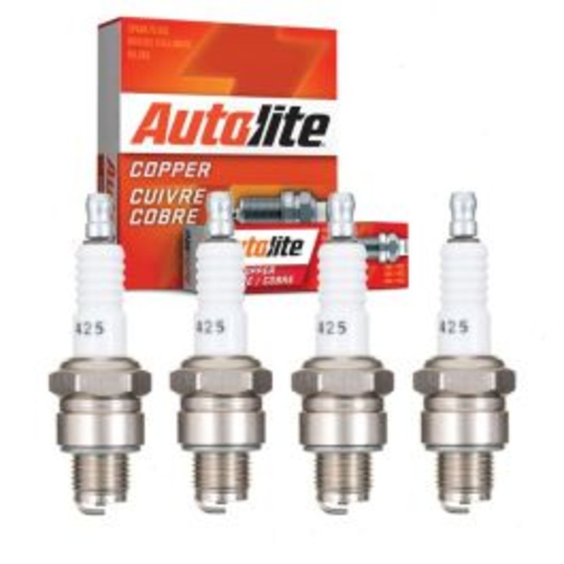 4 pc Autolite Copper Core Spark Plugs for 1950-1955 Fiat 1400