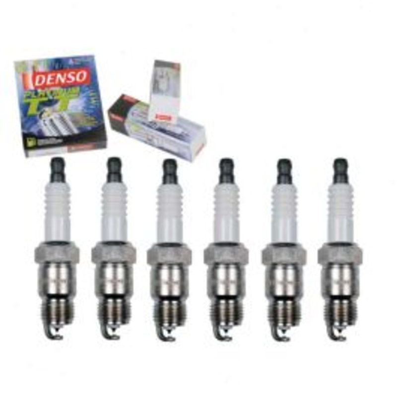 6 pc DENSO Platinum TT Spark Plugs for 1987 Chevrolet V20 4.8L L6