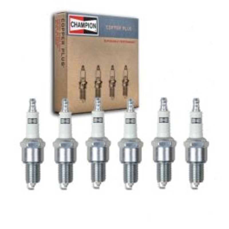 6 pc Champion Copper Plus Spark Plugs for 1964-1969 Pontiac Beaumont 3.2L 3.8L L6