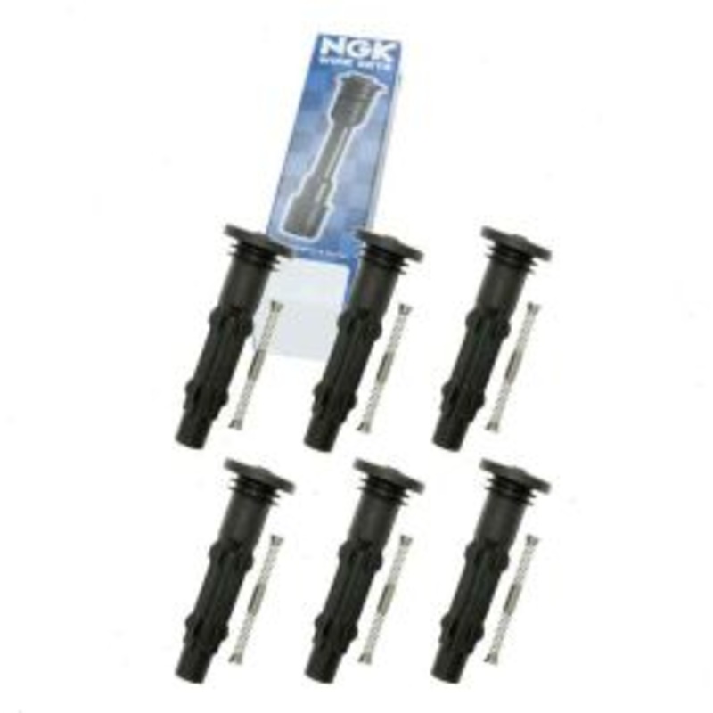 6 pc NGK Ignition Coil Boots for 2009-2011 Mercedes-Benz SLK300 3.0L V6