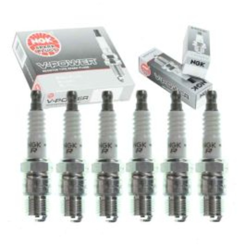 6 pc NGK V-Power Spark Plugs for 1977-1986 Chevrolet K30 4.8L L6