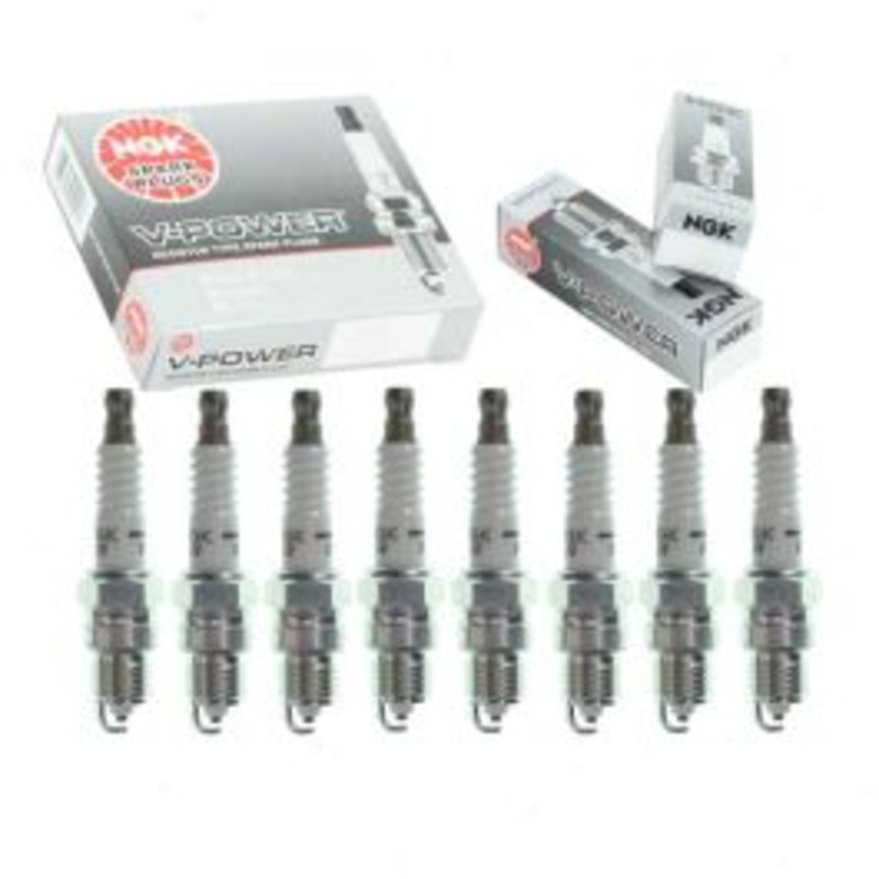 8 pc NGK V-Power Spark Plugs for 1986 Ford C700 6.1L 7.0L V8