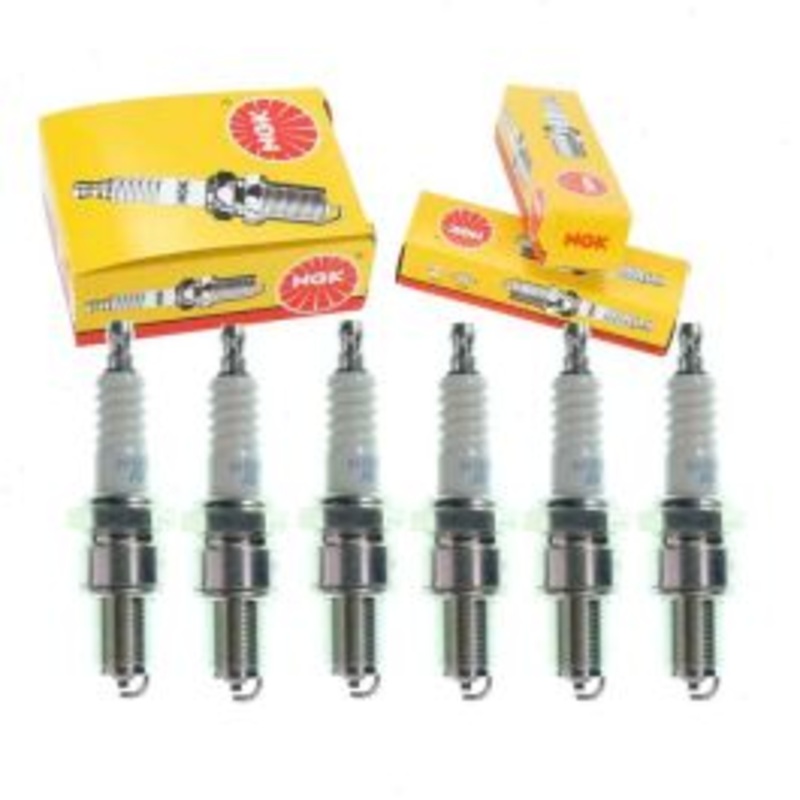 6 pc NGK Standard Spark Plugs for 1987 Maserati Biturbo 2.5L V6