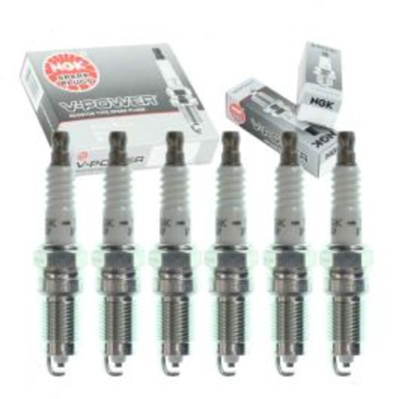 6 pc NGK V-Power Spark Plugs for 1984-1986 Mercury Capri 3.8L V6