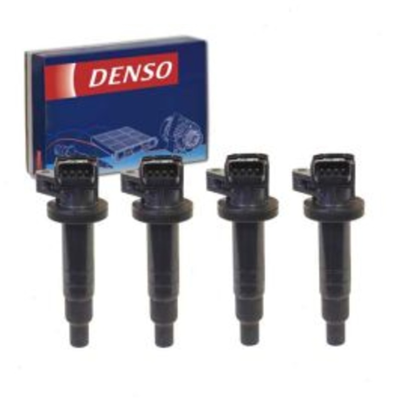 4 pc DENSO Direct Ignition Coils for 2003-2008 Toyota Matrix 1.8L L4