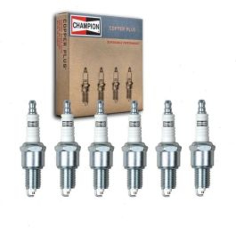 6 pc Champion Copper Plus Spark Plugs for 1963-1973 Dodge Polara 2.8L 3.7L L6