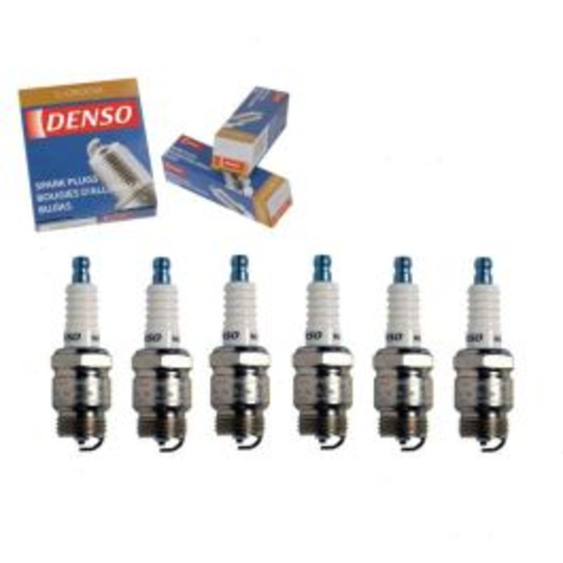 6 pc DENSO Standard U-Groove Spark Plugs for 1955-1964 Ford Ranch Wagon 2.4L 3.6L L6