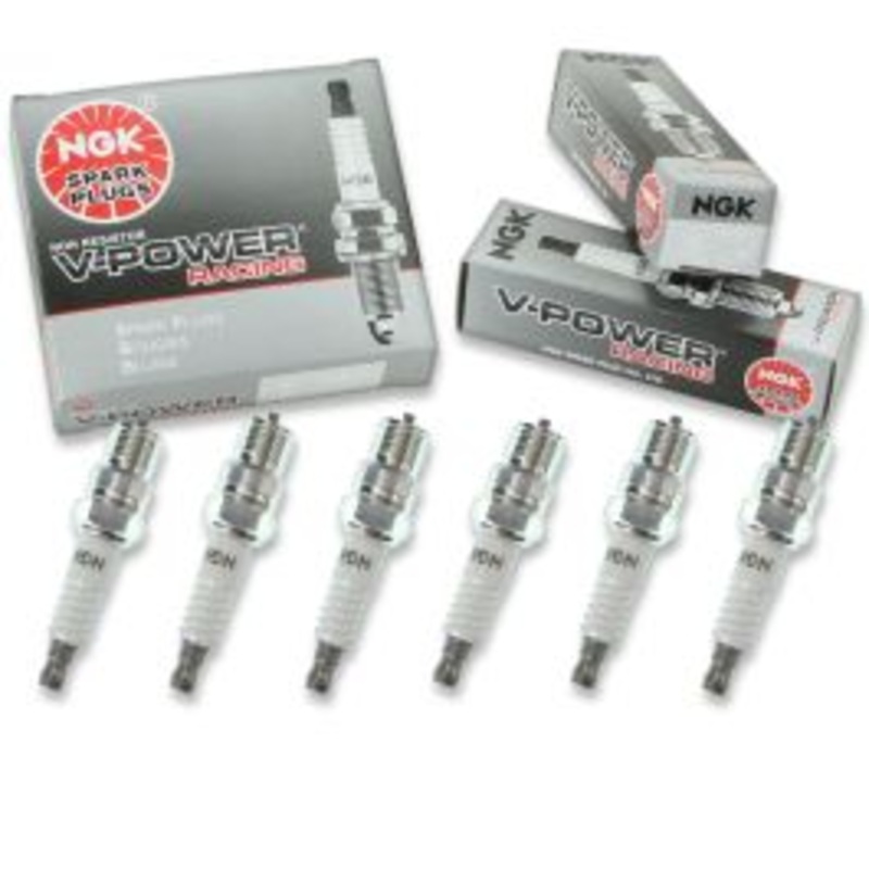 6 pc NGK V-Power Racing 2817 R5673-7 Spark Plugs