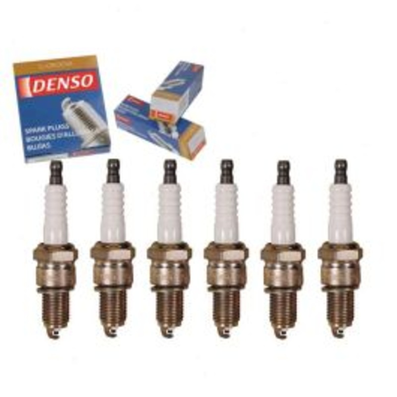 6 pc DENSO Standard U-Groove Spark Plugs for 1969 International M800 Navy 3.8L L6