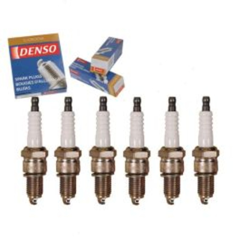6 pc DENSO Standard U-Groove Spark Plugs for 1970-1971 Dodge D100 Pickup 3.2L 3.7L L6