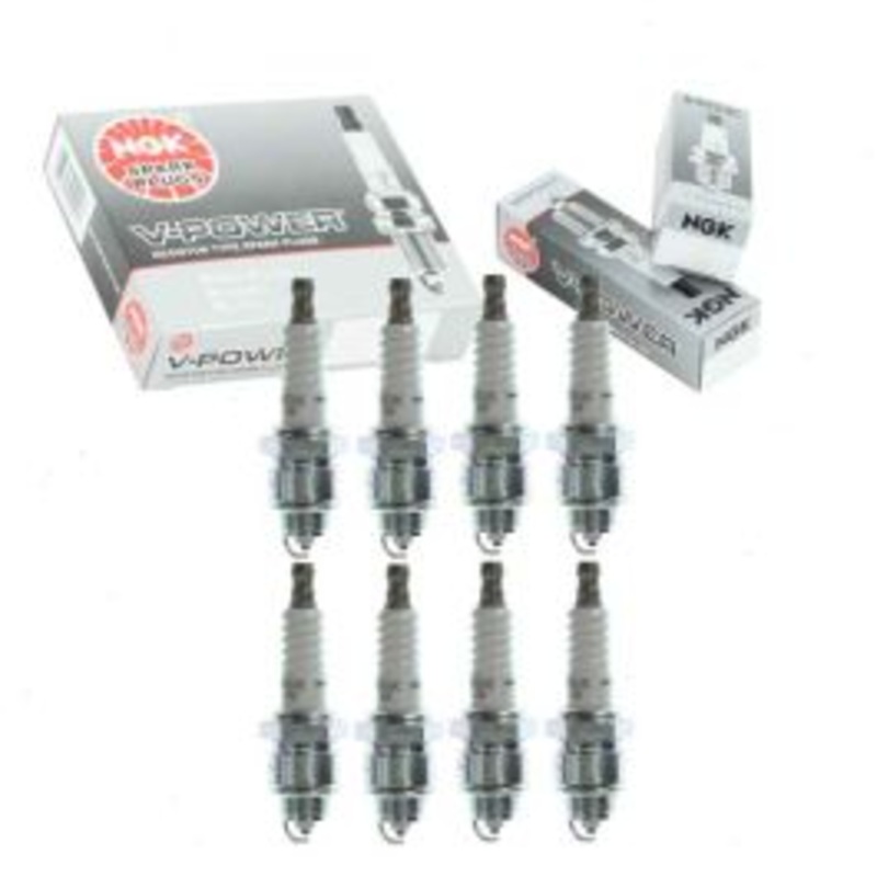 8 pc NGK V-Power Spark Plugs for 1972-1974 International MS1210 5.0L V8