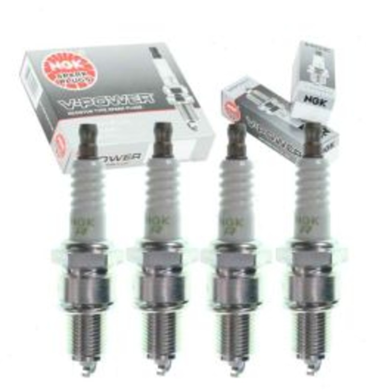 4 pc NGK V-Power Spark Plugs for 1981-1989 Isuzu I-Mark 1.5L 1.8L L4