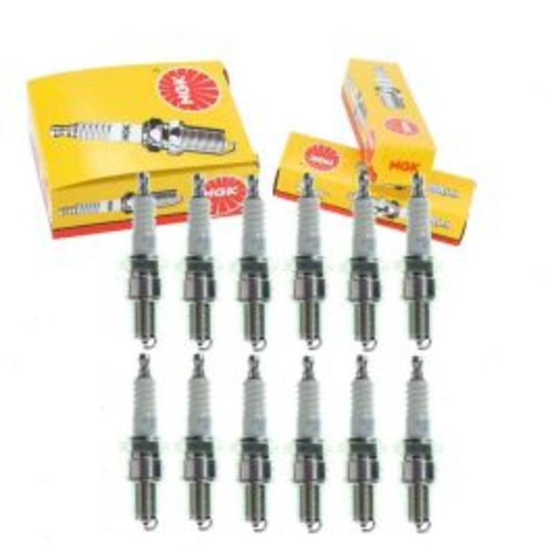 12 pc NGK Standard Spark Plugs for 1968-1978 Lamborghini Espada 4.0L V12