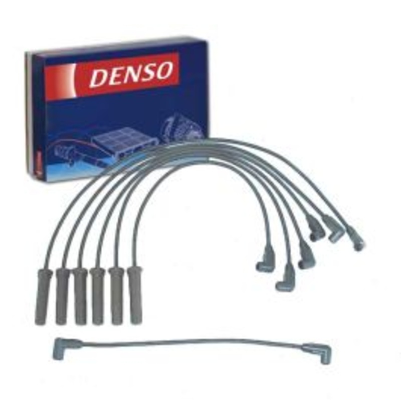 DENSO Spark Plug Wire Set for 1985-1986 Chevrolet Celebrity 2.8L V6